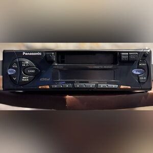 Vintage Panasonic Detach Face Silver Shadow Corniche Center AmFM Cassette Player